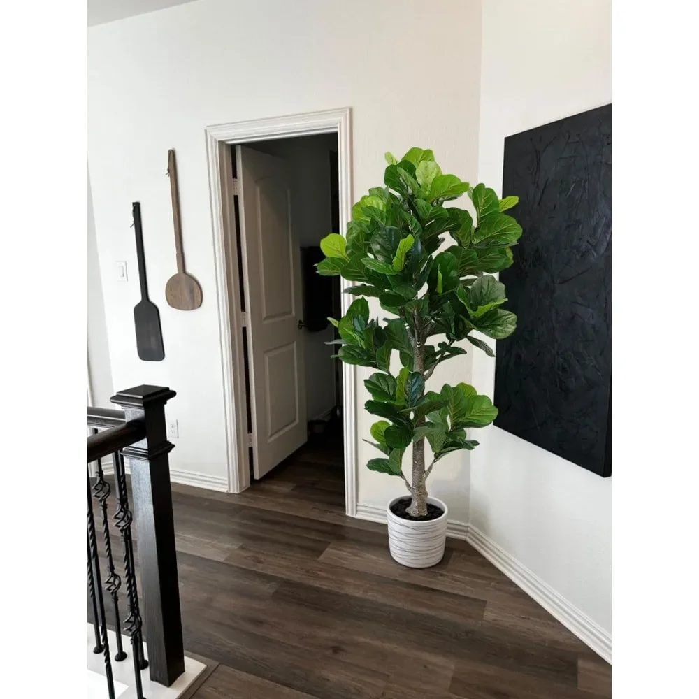 Ficus Lyrata Tree - For 6 Feet Large Faux Plant