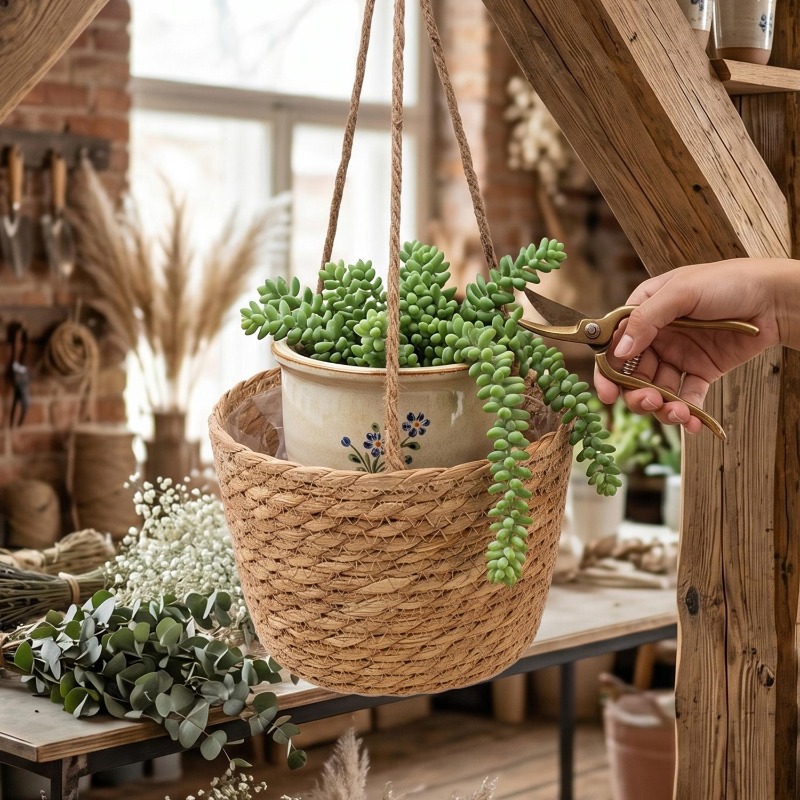 1/3x Rope Hanging Planter Bask - Spider Plant Hanging 리뷰 및 가격