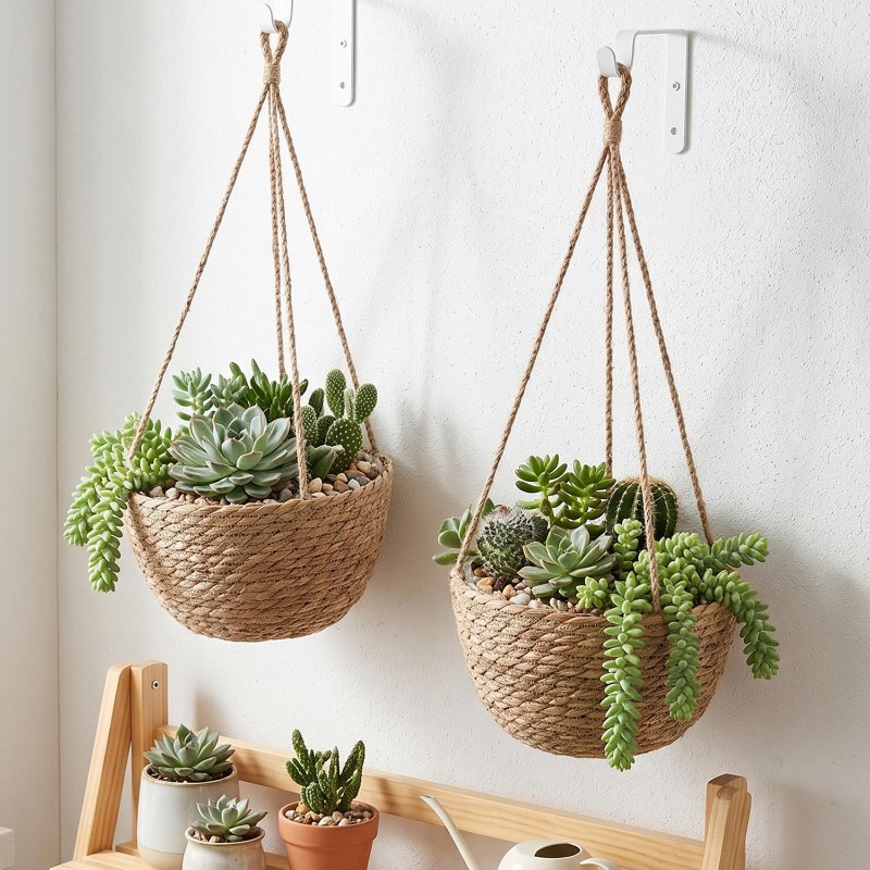 1/3x Rope Hanging Planter Bask - Spider Plant Hanging 리뷰 및 가격