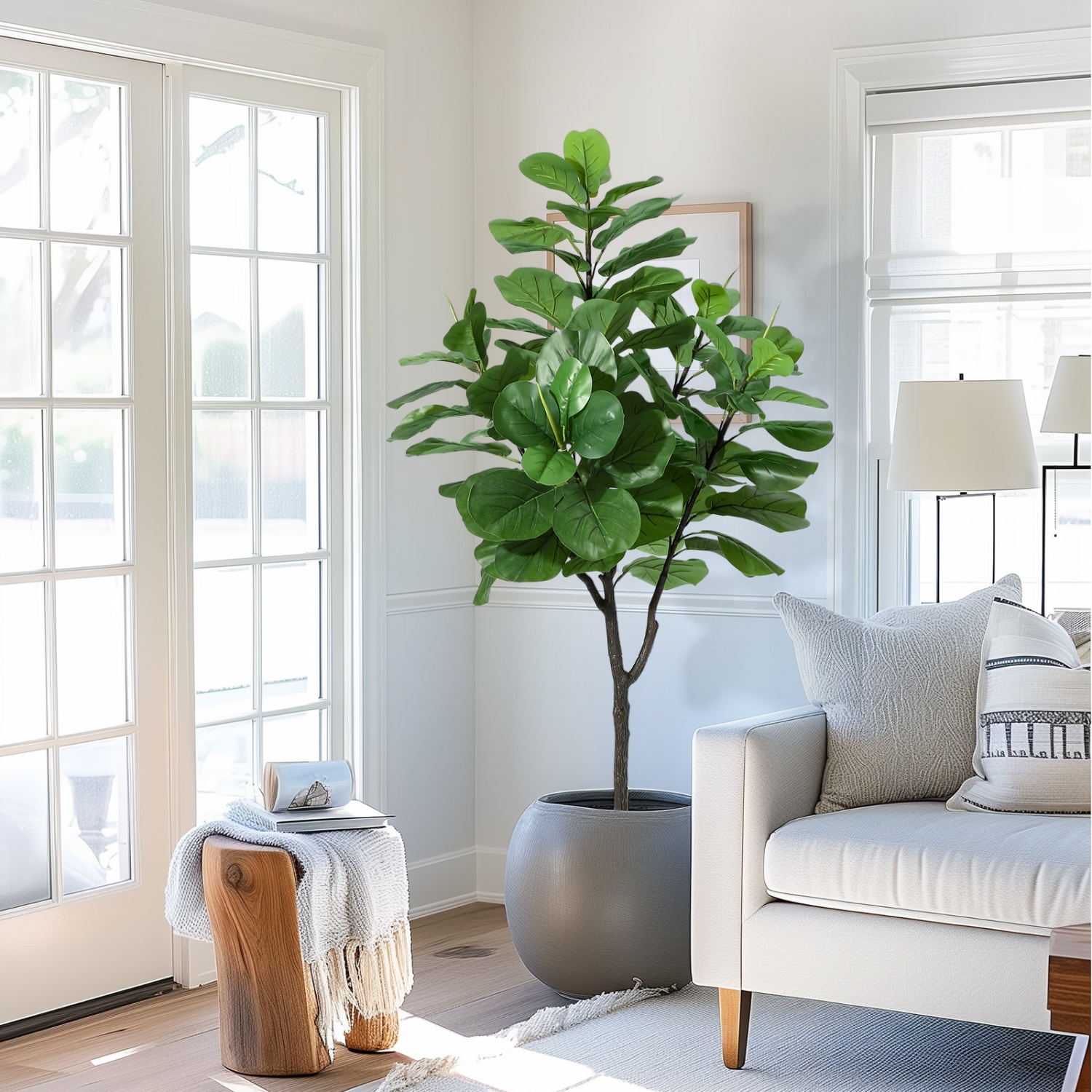 6FT Artificial Fiddle Leaf Fig - Ficus Lyrata Tree 리뷰 및 가격