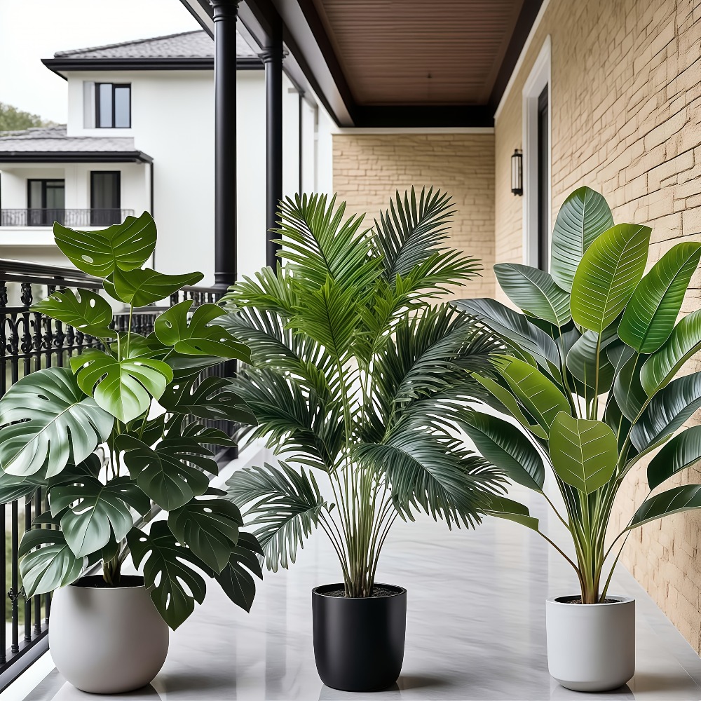 3pcs Large Artificial Areca Pa - Dracaena Marginata 리뷰 및 가격