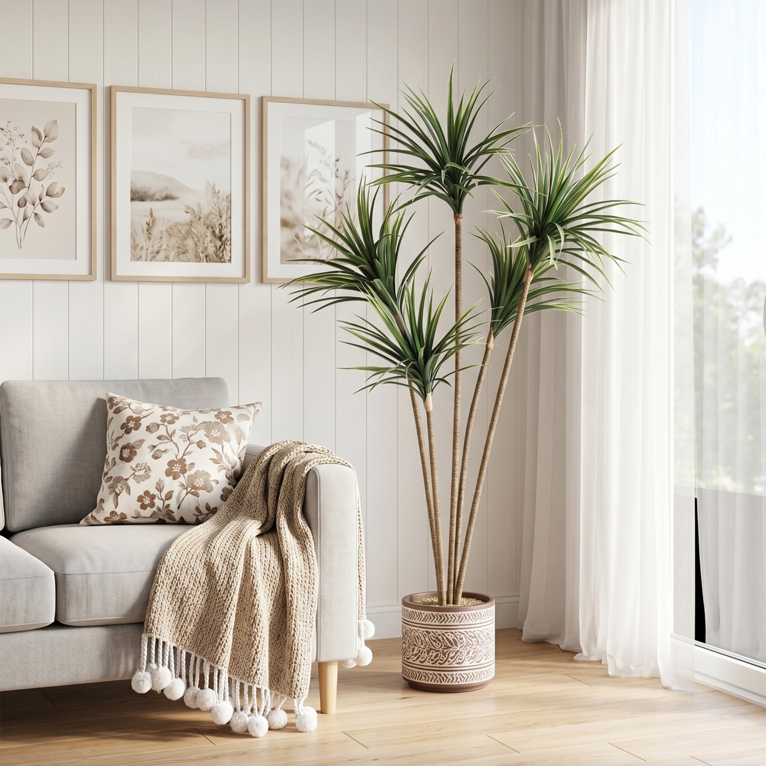 4.27FT/5 FT Artificial Dracaen - Dracaena Marginata 리뷰 및 가격