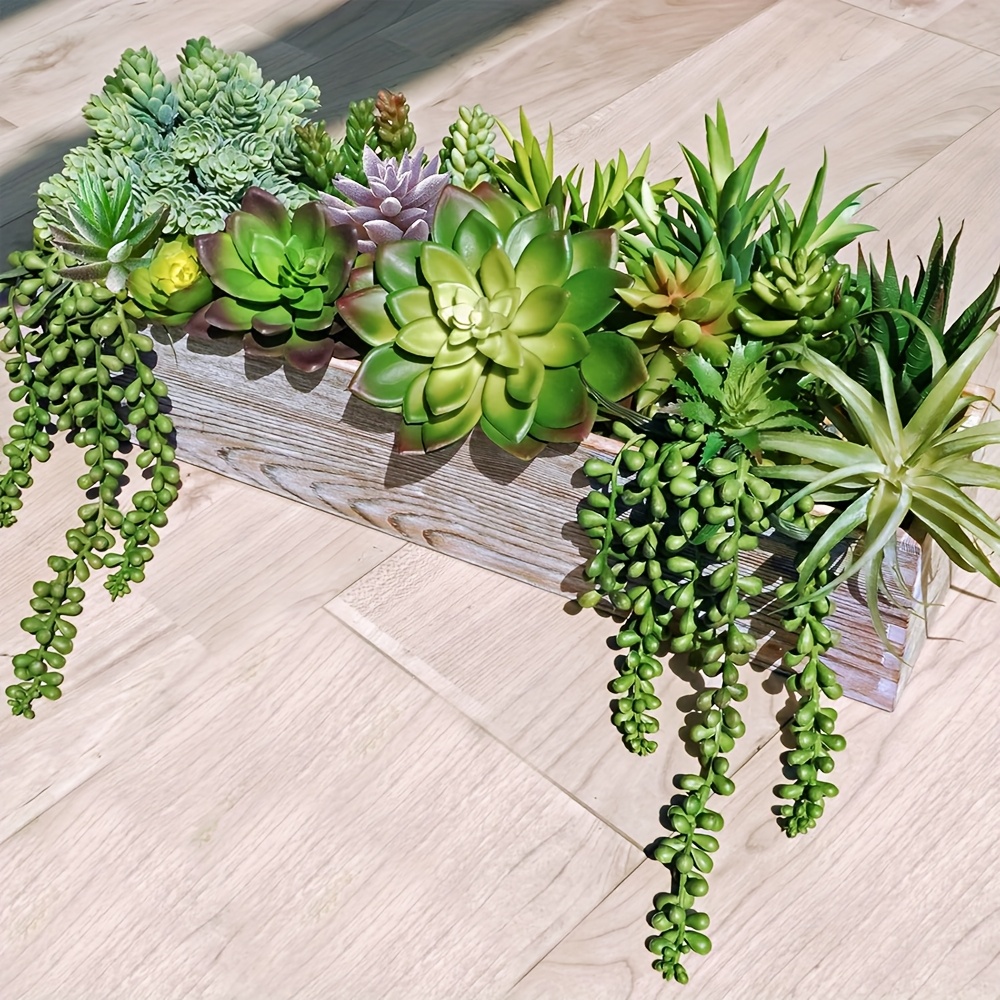 19pcs Realistic Artificial Suc - Echeveria Succulent 리뷰 및 가격