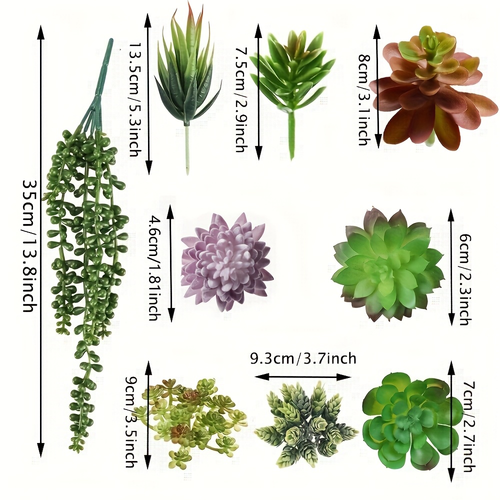 19pcs Realistic Artificial Suc - Echeveria Succulent 리뷰 및 가격