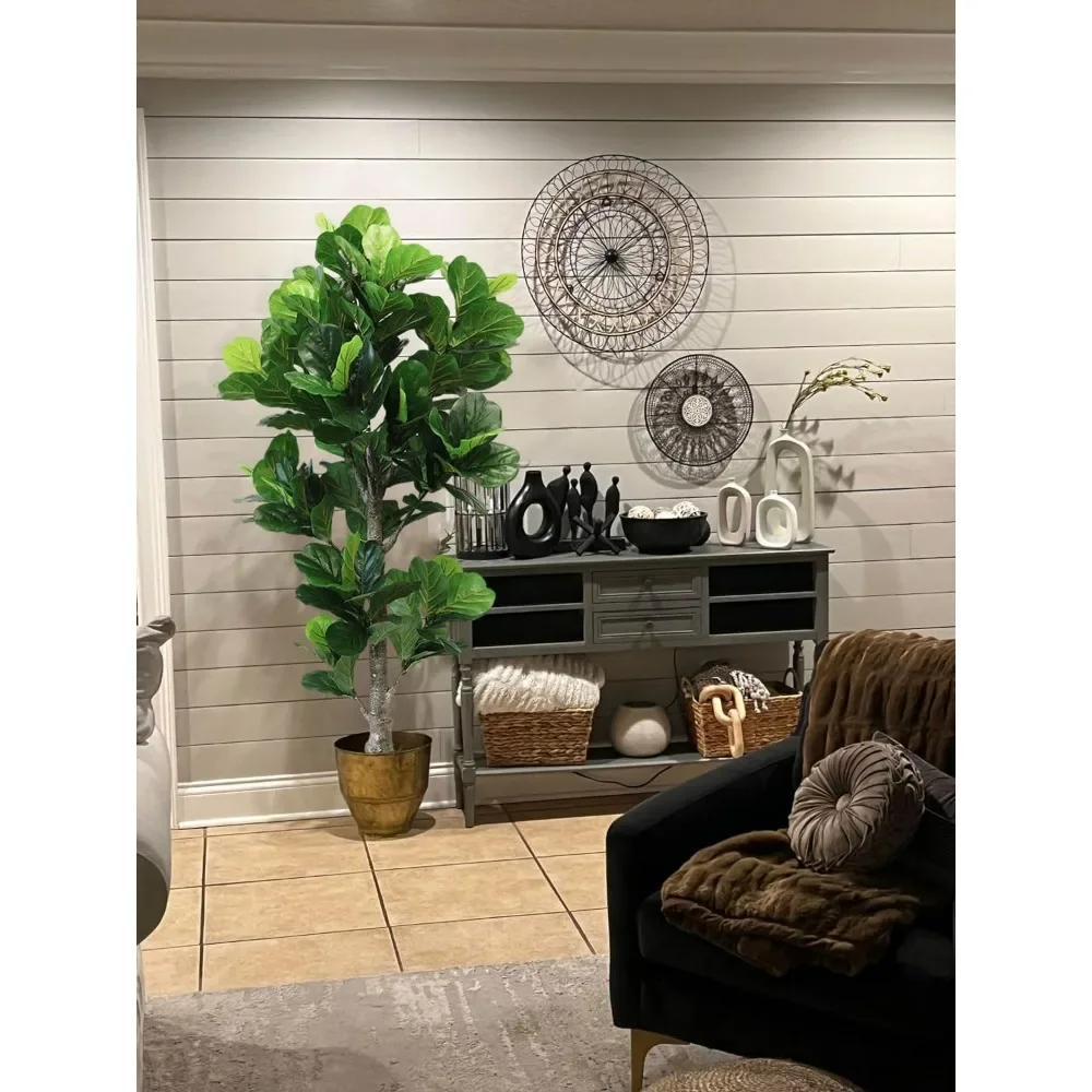 For 6 Feet Large Faux Plant Fa - Ficus Lyrata Tree 리뷰 및 가격
