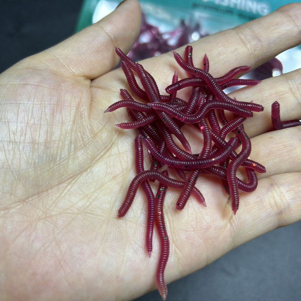 100-200pcs Soft Lure Bass Brea - Aglaonema Red 리뷰 및 가격
