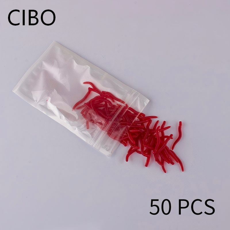 CIBO 50pcs-Artificial Red Worm - Aglaonema Red 리뷰 및 가격