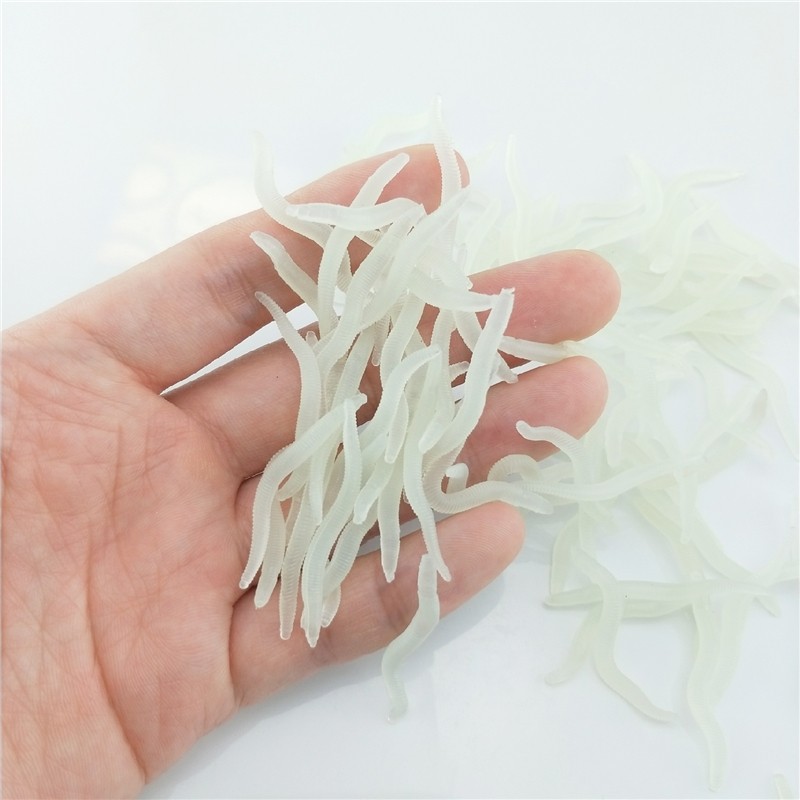 60pcs 4cm Fishing Silicone Lum - Aglaonema Red 리뷰 및 가격